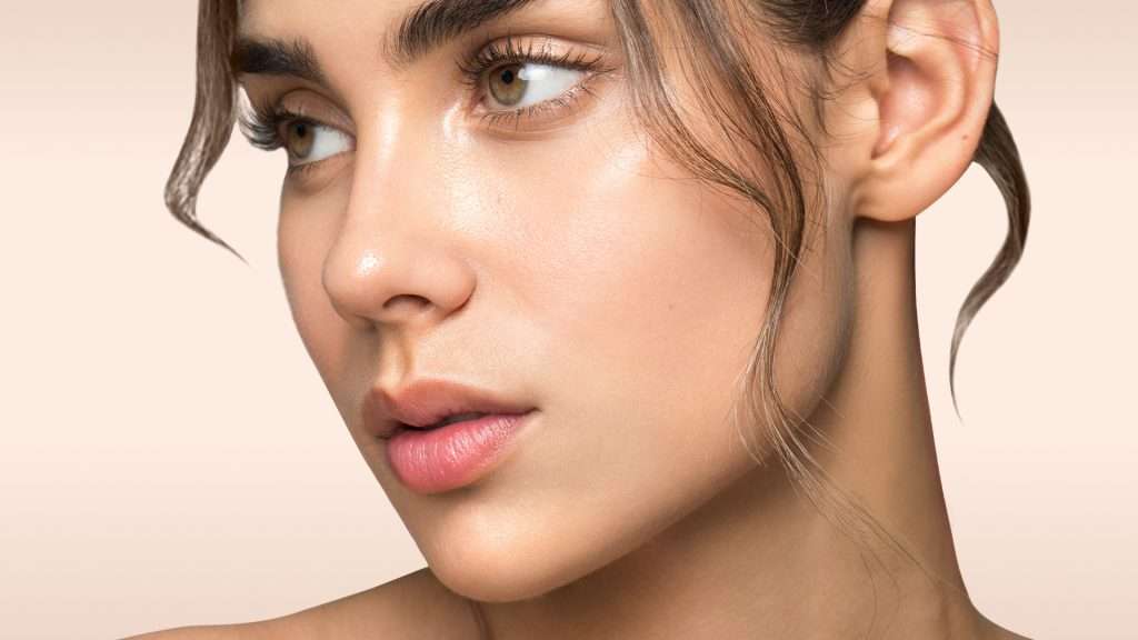 Bild eines Modells Jawline Behandlung glowtox